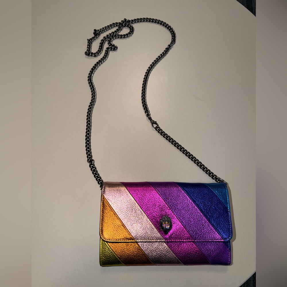 Kurt Geiger Kensington Rainbow Wallet Crossbody Bag - Picture 4 of 7